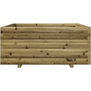 vidaXL Garden Planter 110x110x49.5 cm Impregnated Pine Wood - Garden Planter vidaXL Garden Planter 110x110x49.5 cm Impregnated Pine Wood - Garden Planter