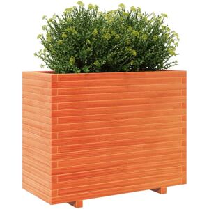 vidaXL Garden Planter Wax Brown 90x40x72.5 cm Solid Wood Pine - Garden Planter vidaXL Garden Planter Wax Brown 90x40x72.5 cm Solid Wood Pine - Garden Planter