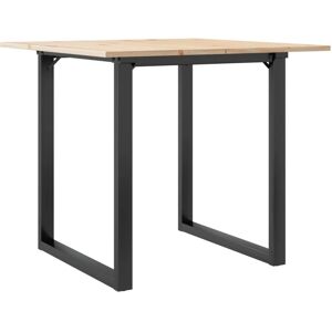 vidaXL O-Frame Dining Table - 90x90x75 cm - Solid Pine & Steel vidaXL O-Frame Dining Table - 90x90x75 cm - Solid Pine & Steel