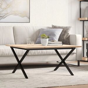 vidaXL Coffee Table X-Frame Solid Pine Wood - Coffee Table vidaXL Coffee Table X-Frame Solid Pine Wood - Coffee Table