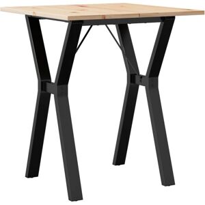 vidaXL Y-Frame Dining Table - Solid Pine Wood - 70x70x75cm vidaXL Y-Frame Dining Table - Solid Pine Wood - 70x70x75cm