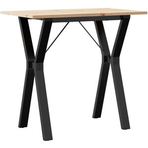 vidaXL Spisebord Y-Frame - Massivt gran tre & Støbejern - 80x50x75 cm vidaXL Spisebord Y-Frame - Massivt gran tre & Støbejern - 80x50x75 cm
