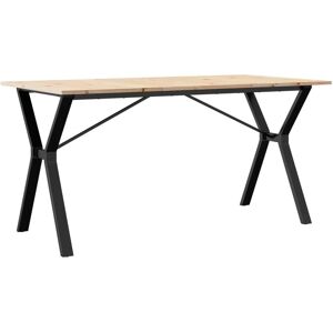 vidaXL Spisebord Y-Frame 160x80x75 cm - Massivt tre & Stål vidaXL Spisebord Y-Frame 160x80x75 cm - Massivt tre & Stål