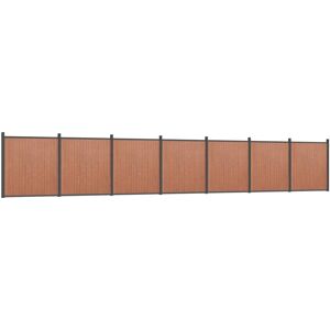 vidaXL Fence Brown 1218x186cm WPC - Fence Panel vidaXL Fence Brown 1218x186cm WPC - Fence Panel
