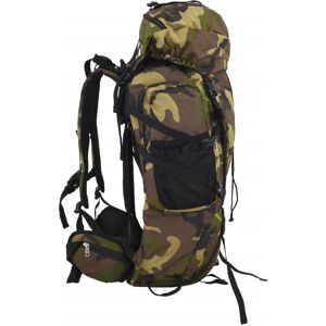 vidaXL Hiking Backpack Travel Rucksack Green Camouflage - 60 L - Backpack vidaXL Hiking Backpack Travel Rucksack Green Camouflage - 60 L - Backpack