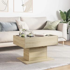 vidaXL Sonoma Oak Coffee Table with LED - Coffee Table vidaXL Sonoma Oak Coffee Table with LED - Coffee Table