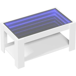 vidaXL White LED Coffee Table 93x53x45cm - Coffee Table vidaXL White LED Coffee Table 93x53x45cm - Coffee Table