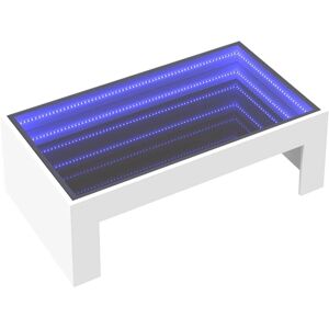vidaXL White Coffee Table with Infinity LED - Coffee Table vidaXL White Coffee Table with Infinity LED - Coffee Table