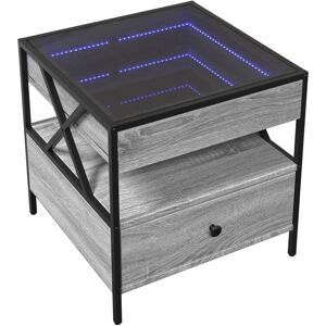 vidaXL Grey Sonoma Coffee Table - 50x50x51 cm - Modern Design vidaXL Grey Sonoma Coffee Table - 50x50x51 cm - Modern Design