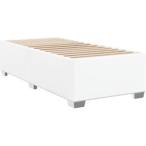 Cadre de lit VidaXL 3284541 - Blanc, 90x200 cm, Similicuir Cadre de lit VidaXL 3284541 - Blanc, 90x200 cm, Similicuir