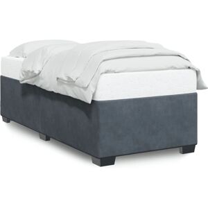 vidaXL Bettgestell - Unterstützung für 90x200 cm Matratze - Dunkelgrau vidaXL Bettgestell - Unterstützung für 90x200 cm Matratze - Dunkelgrau