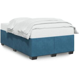 VidaXL bedframe - Blauwe fluwelen ondersteuning 120x200cm VidaXL bedframe - Blauwe fluwelen ondersteuning 120x200cm