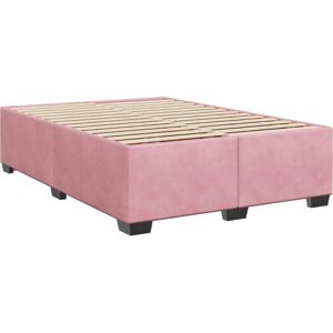 vidaXL Rosa Samt Bettgestell - Bett Typ vidaXL Rosa Samt Bettgestell - Bett Typ