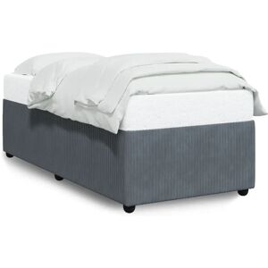 vidaXL Bedframe - Ondersteuning met Latten - Donkergrijs vidaXL Bedframe - Ondersteuning met Latten - Donkergrijs
