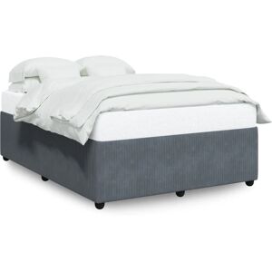 vidaXL 3285007 Structure de lit - Gris foncé - Supporte 140x190 cm - Publicité vidaXL 3285007 Structure de lit - Gris foncé - Supporte 140x190 cm - Publicité