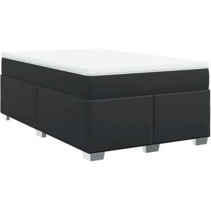 vidaXL Lit box spring noir 120x200cm - Confort et Durabilité vidaXL Lit box spring noir 120x200cm - Confort et Durabilité