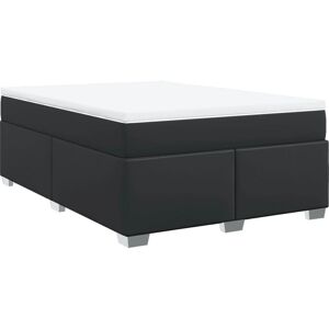 Vidaxl Lit à Boxspring avec Matelas - Noir, 160x200cm - Soutien Confortable Vidaxl Lit à Boxspring avec Matelas - Noir, 160x200cm - Soutien Confortable