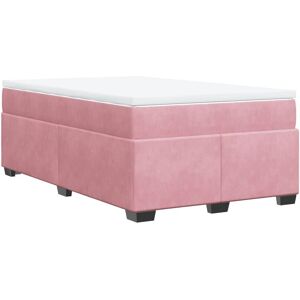 VidaXL 3285274 Bett - Rosa Samt - Boxspring mit Matratze VidaXL 3285274 Bett - Rosa Samt - Boxspring mit Matratze
