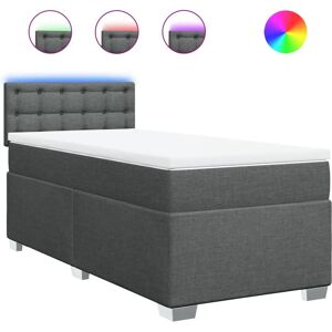 vidaXL Lit Boxspring avec Matelas et Lumières LED vidaXL Lit Boxspring avec Matelas et Lumières LED