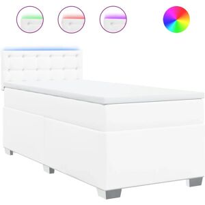 vidaXL Lit boxspring blanc - Lit vidaXL Lit boxspring blanc - Lit