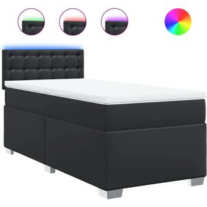 Lit VidaXL avec Éclairage LED - Matelas à ressorts ensachés Lit VidaXL avec Éclairage LED - Matelas à ressorts ensachés