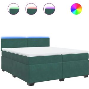 vidaXL 3288699 lit - Velours Vert Foncé 200x200cm vidaXL 3288699 lit - Velours Vert Foncé 200x200cm