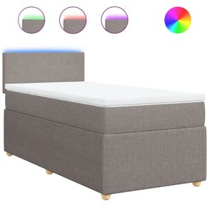 Lit avec support et éclairage LED - vidaXL Lit avec support et éclairage LED - vidaXL