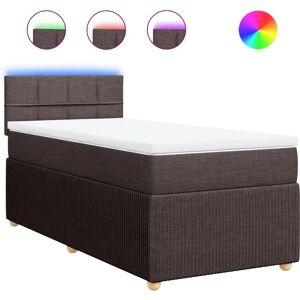 Lit VidaXL avec Lumières LED - 120x190cm - Support et Confort Lit VidaXL avec Lumières LED - 120x190cm - Support et Confort