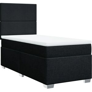vidaXL Boxspringbett mit Matratze Schwarz - Bett vidaXL Boxspringbett mit Matratze Schwarz - Bett