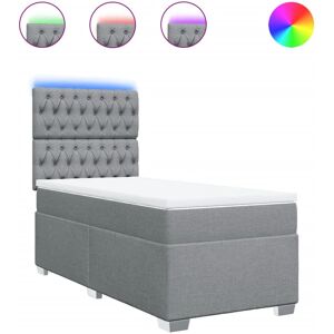 VidaXL Bett - Verstellbare LED-Beleuchtung - Unterstützung durch Taschenfederkern VidaXL Bett - Verstellbare LED-Beleuchtung - Unterstützung durch Taschenfederkern