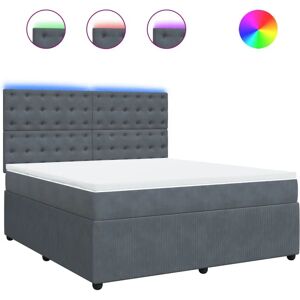 VidaXL Modell 438873 Dunkelgraues Samtbett - Bett VidaXL Modell 438873 Dunkelgraues Samtbett - Bett