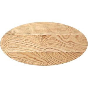 vidaXL Light Brown Solid Oak Oval Table Top 80x40x4 cm vidaXL Light Brown Solid Oak Oval Table Top 80x40x4 cm