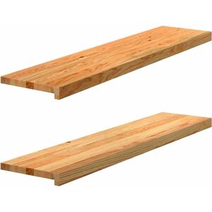 vidaXL 2 pcs Light Brown Oak Window Sill - Window Sill vidaXL 2 pcs Light Brown Oak Window Sill - Window Sill