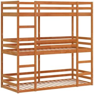 vidaXL Triple Bunk Bed with Safety Rails - Bunk Bed vidaXL Triple Bunk Bed with Safety Rails - Bunk Bed