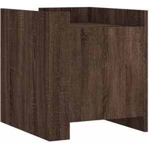 vidaXL Bedside Cabinet Brown Oak - Nightstand - Bed Side Table - Bedroom Furniture vidaXL Bedside Cabinet Brown Oak - Nightstand - Bed Side Table - Bedroom Furniture