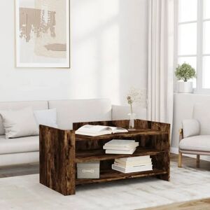 vidaXL Smoked Oak Coffee Table - 100x50x50 cm - Modern Design vidaXL Smoked Oak Coffee Table - 100x50x50 cm - Modern Design