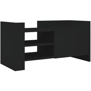 Vidaxl Mueble de TV bois ingénierie noir - 80x35x40 cm - Publicité Vidaxl Mueble de TV bois ingénierie noir - 80x35x40 cm - Publicité