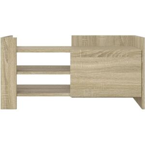 vidaXL TV Cabinet Sonoma Oak 80x35x40 cm Engineered Wood - TV cabinet vidaXL TV Cabinet Sonoma Oak 80x35x40 cm Engineered Wood - TV cabinet