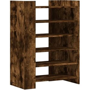 vidaXL Shoe Cabinet Smoked Oak - 74.5x37.5x100 cm - Shoe Cabinet vidaXL Shoe Cabinet Smoked Oak - 74.5x37.5x100 cm - Shoe Cabinet