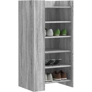 vidaXL Grey Sonoma Shoe Cabinet - Shoe Storage, 52x37.5x100 cm vidaXL Grey Sonoma Shoe Cabinet - Shoe Storage, 52x37.5x100 cm