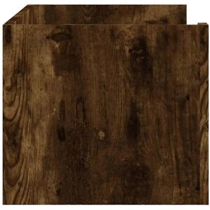 vidaXL Wall Shelf Smoked Oak 100x35x30.5 cm Engineered Wood - Wall Shelf vidaXL Wall Shelf Smoked Oak 100x35x30.5 cm Engineered Wood - Wall Shelf