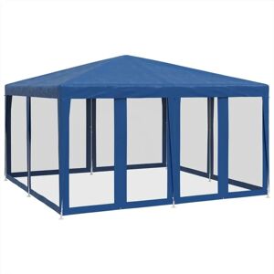 vidaXL Blue 4x4 m Party Tent with Mesh Walls - Party Type vidaXL Blue 4x4 m Party Tent with Mesh Walls - Party Type
