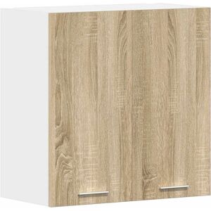 vidaXL Wall Mounted Storage Cabinet Sonoma Oak Engineered Wood - Wall Mounted Storage Cabinet vidaXL Wall Mounted Storage Cabinet Sonoma Oak Engineered Wood - Wall Mounted Storage Cabinet