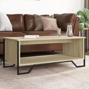 vidaXL Sonoma Oak 100x51x40 cm Coffee Table - Engineered Wood vidaXL Sonoma Oak 100x51x40 cm Coffee Table - Engineered Wood