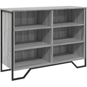 vidaXL Grijze Sonoma 101x35,5x74,5 cm Engineered Hout Dressoir - Woonkamermeubel vidaXL Grijze Sonoma 101x35,5x74,5 cm Engineered Hout Dressoir - Woonkamermeubel