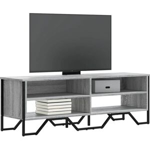 vidaXL Grey Sonoma 122x34x41 cm TV Cabinet - Media Storage Furniture vidaXL Grey Sonoma 122x34x41 cm TV Cabinet - Media Storage Furniture