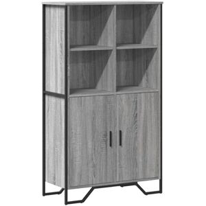 vidaXL Highboard Grey Sonoma 79.5x35.5x137.5 cm Engineered wood - Highboard vidaXL Highboard Grey Sonoma 79.5x35.5x137.5 cm Engineered wood - Highboard