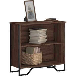 vidaXL Brown Oak 80x31x74.5 cm Bookcase - Modern Storage Solution vidaXL Brown Oak 80x31x74.5 cm Bookcase - Modern Storage Solution