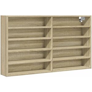 vidaXL Sonoma Oak Wall Mounted Shelf - Shelf vidaXL Sonoma Oak Wall Mounted Shelf - Shelf