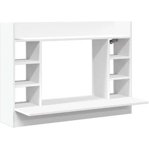 vidaXL Wall-Mounted Desk White - Space-Saving, Durable, Multi-Functional vidaXL Wall-Mounted Desk White - Space-Saving, Durable, Multi-Functional